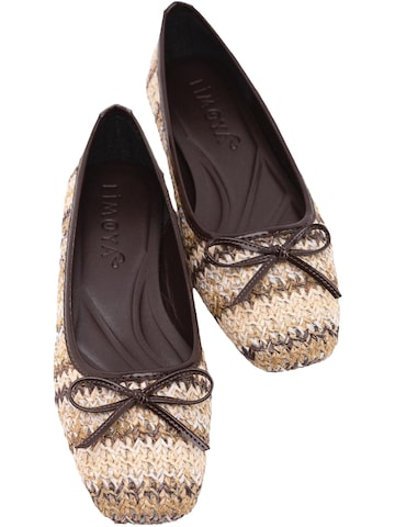 Ballerina con cinturino 'Fridah' di Limoya in marrone