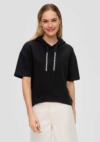 s.Oliver Sweatshirt in Black: front