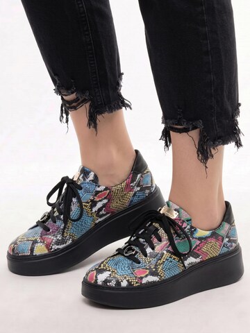 Maciejka Platform trainers in Yellow: front