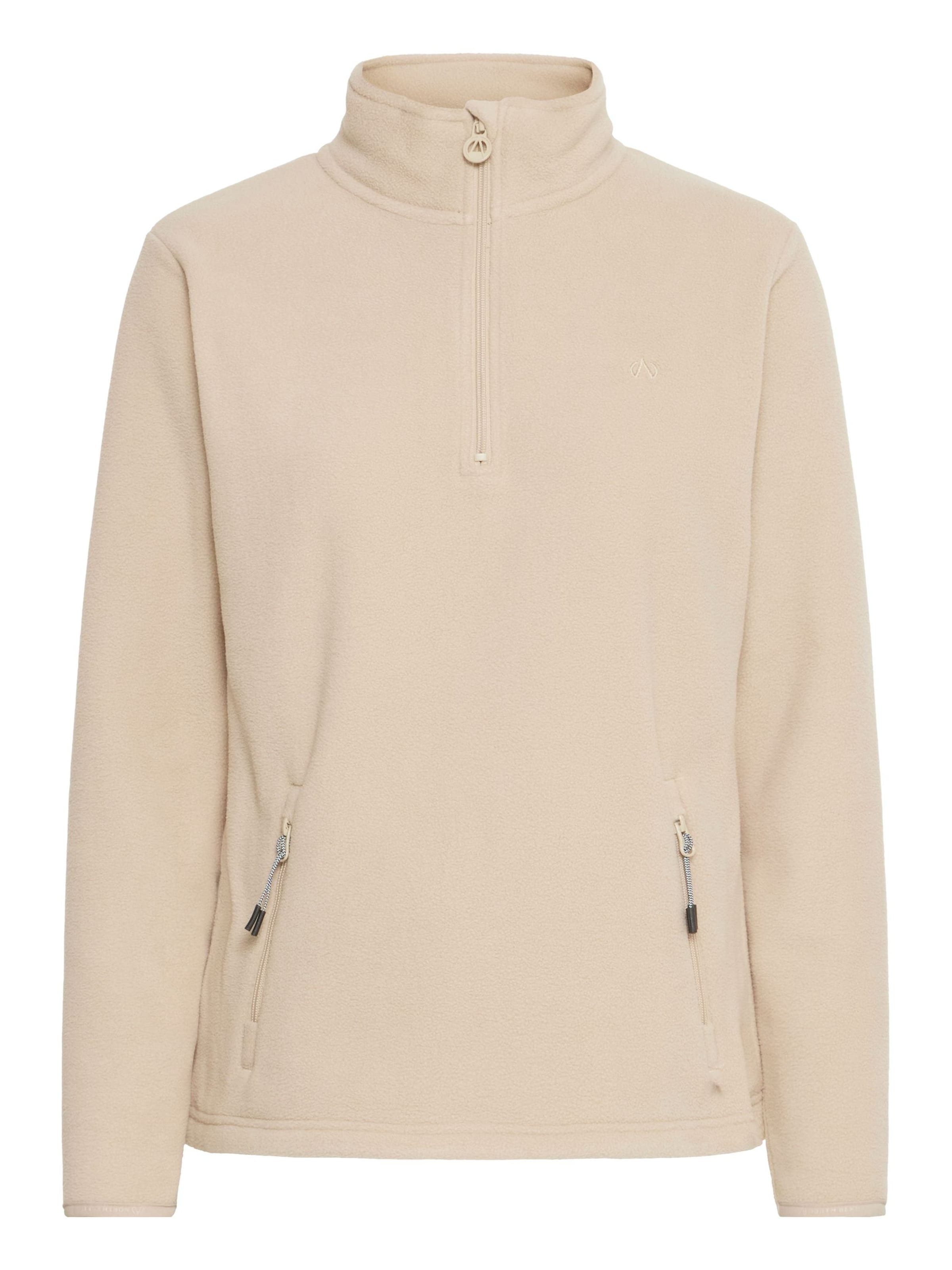 Pullover sportivo 'Conni' di North Bend in beige: frontale