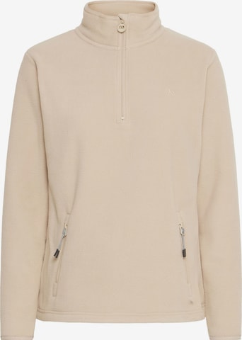 Pull-over de sport 'Conni' North Bend en beige : devant