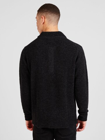 NN07 Sweter 'Alfie' w kolorze czarny