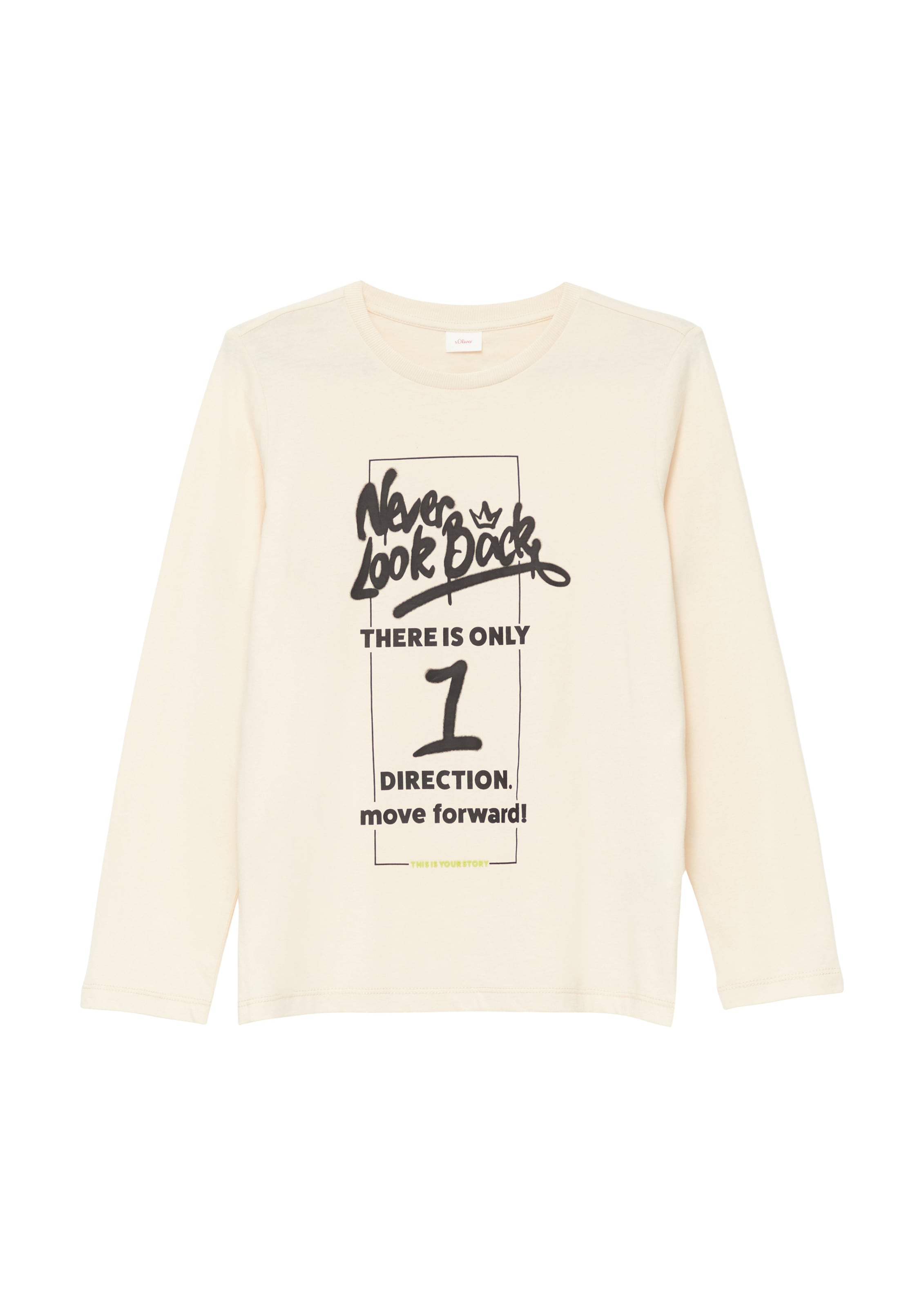 T-Shirt s.Oliver en beige : devant