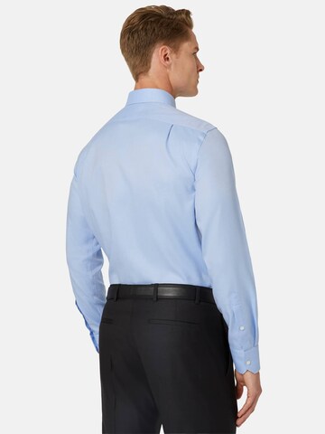 Coupe regular Chemise Boggi Milano en bleu