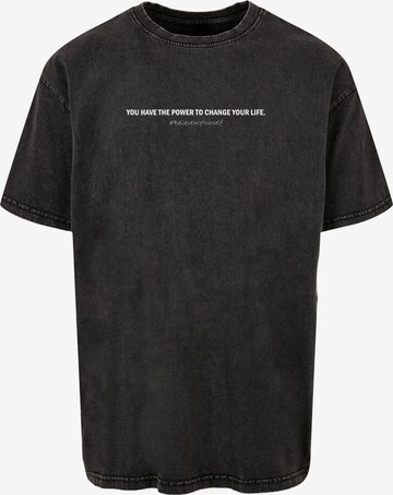 Merchcode Shirt 'WD - Believe In Yourself' in Grau: predná strana