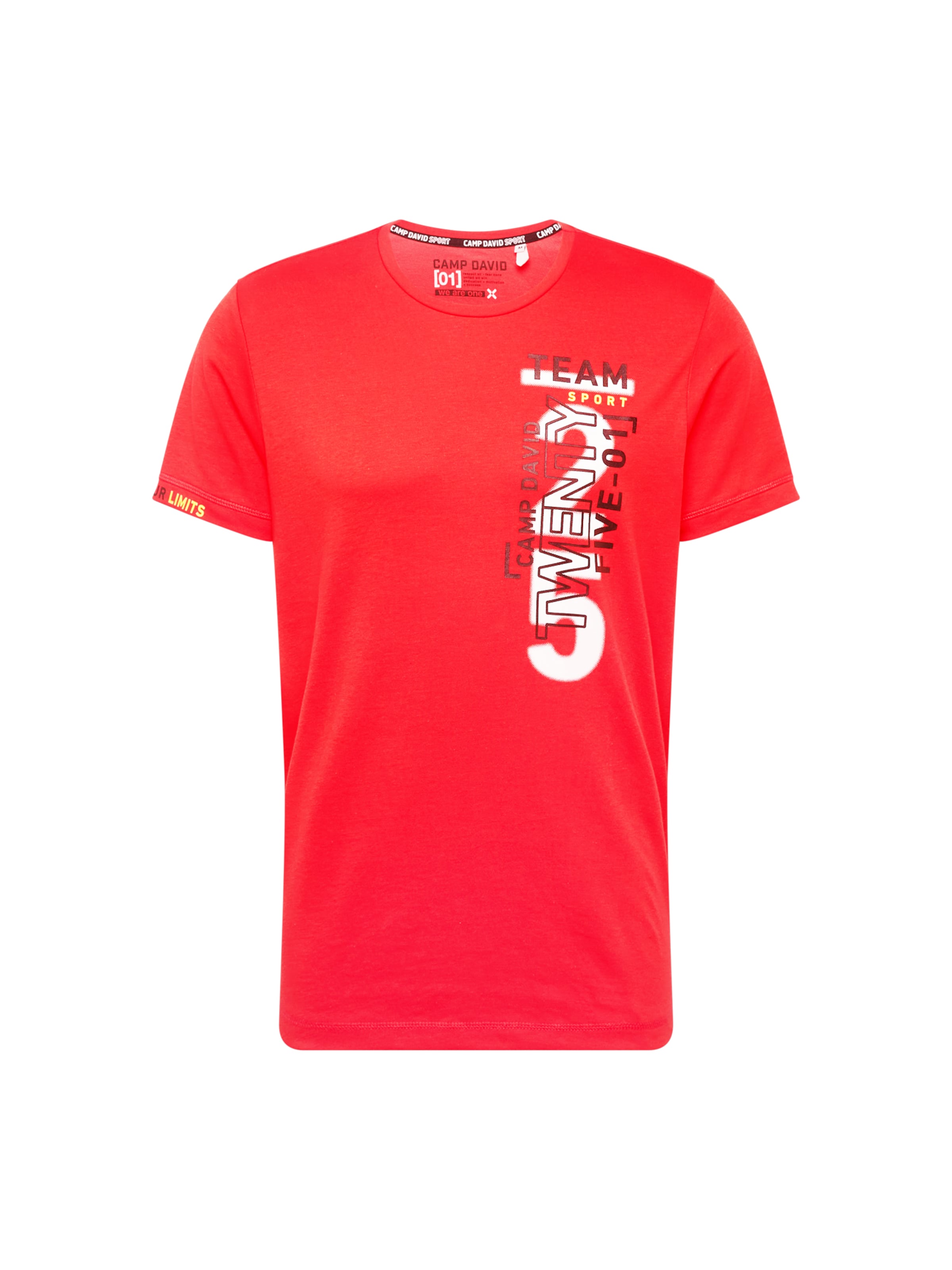 CAMP DAVID Shirt in Rood: voorkant