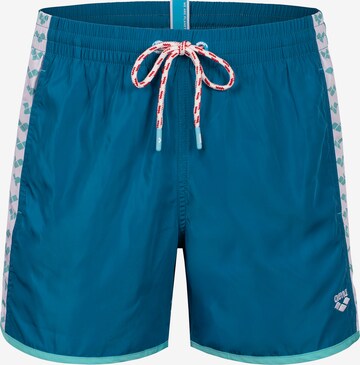 Shorts de bain 'TEAM STRIPE' ARENA en bleu : devant