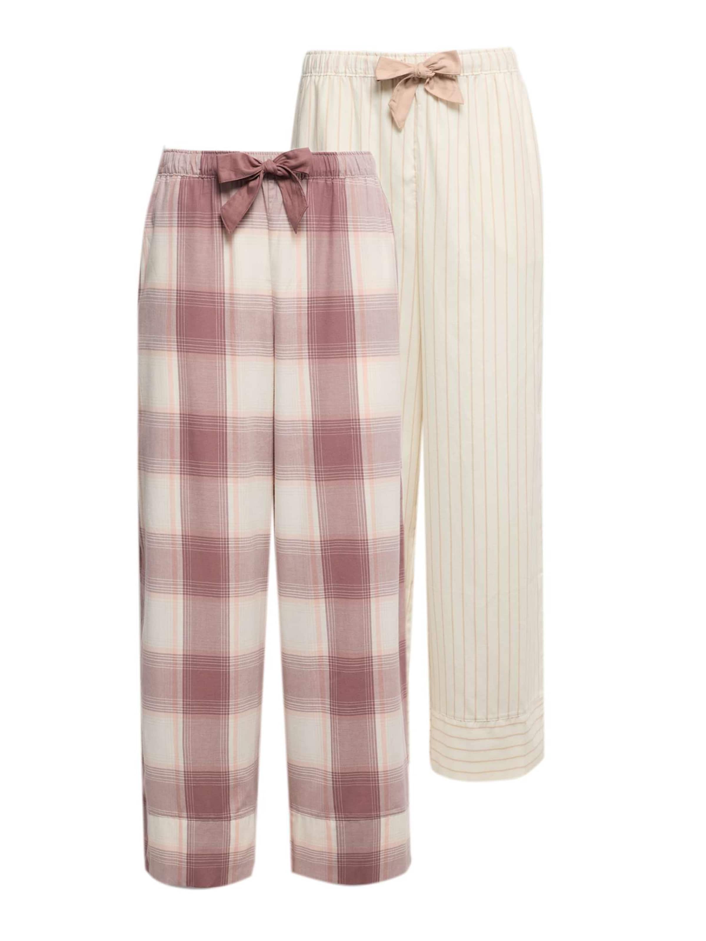 Marks & Spencer Pyjamahose in Beige: Vorderseite