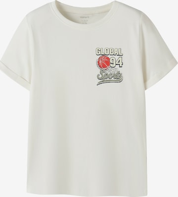 NAME IT Majica 'NKMVUX' | bela barva: sprednja stran