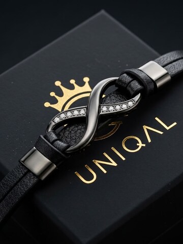 UNIQAL Armband 'INFINITY' in Zwart
