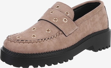 Ital-Design Slipper in Braun: Vorderseite