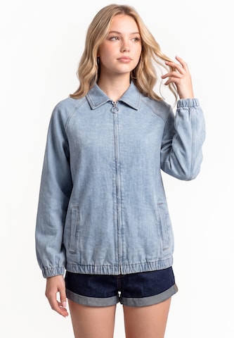 Veste mi-saison MYMO en bleu : devant