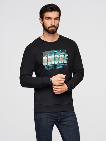 Ombre Sweatshirt in Black: front