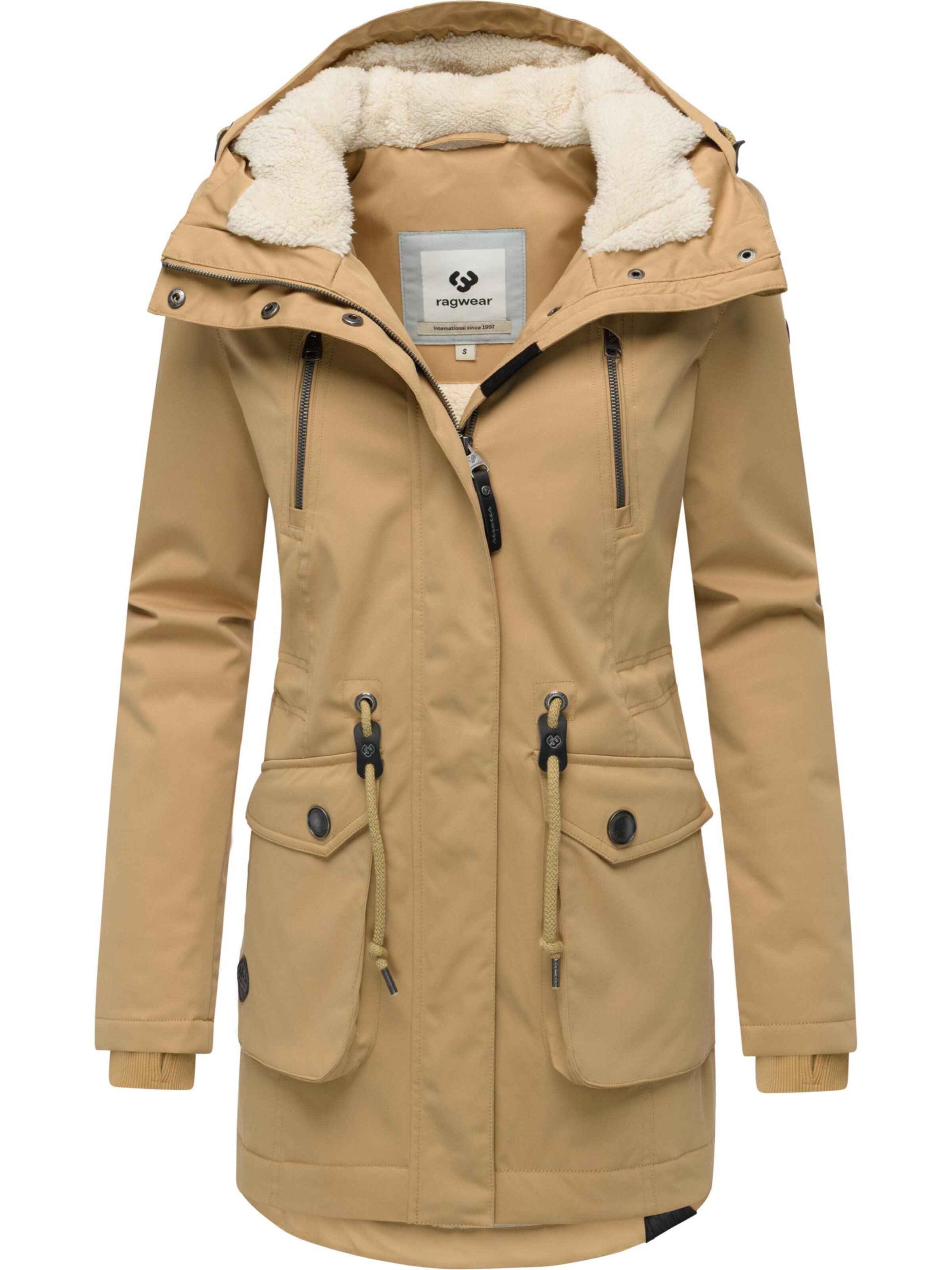 Ragwear Winter Jacket 'Ellsa' in Beige