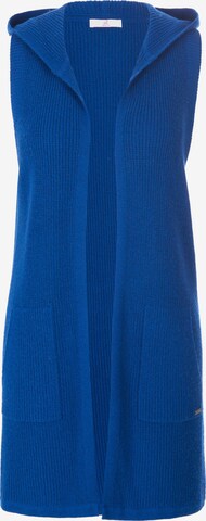 Emilia Lay Gebreid vest in Blauw: voorkant