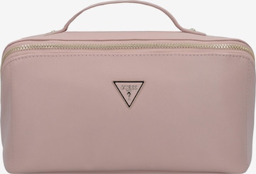 GUESS Toiletry Bag in Pink: front