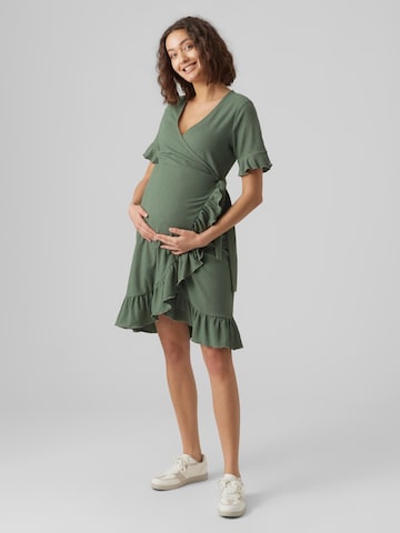 Vero Moda Maternity Šaty 'Gelina' – zelená