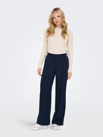 ONLY Loose fit Pleat-front trousers 'GRY' in Blue