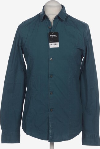 Calvin Klein Jeans Button Up Shirt in L in Green: front