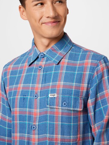 WRANGLER Regular fit Button Up Shirt in Blue