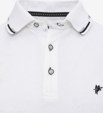 DENIM CULTURE Poloshirt 'Enrique' in Weiß