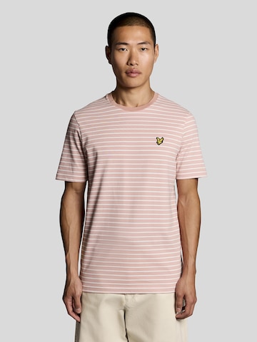 T-Shirt 'Breton' Lyle & Scott en rose : devant
