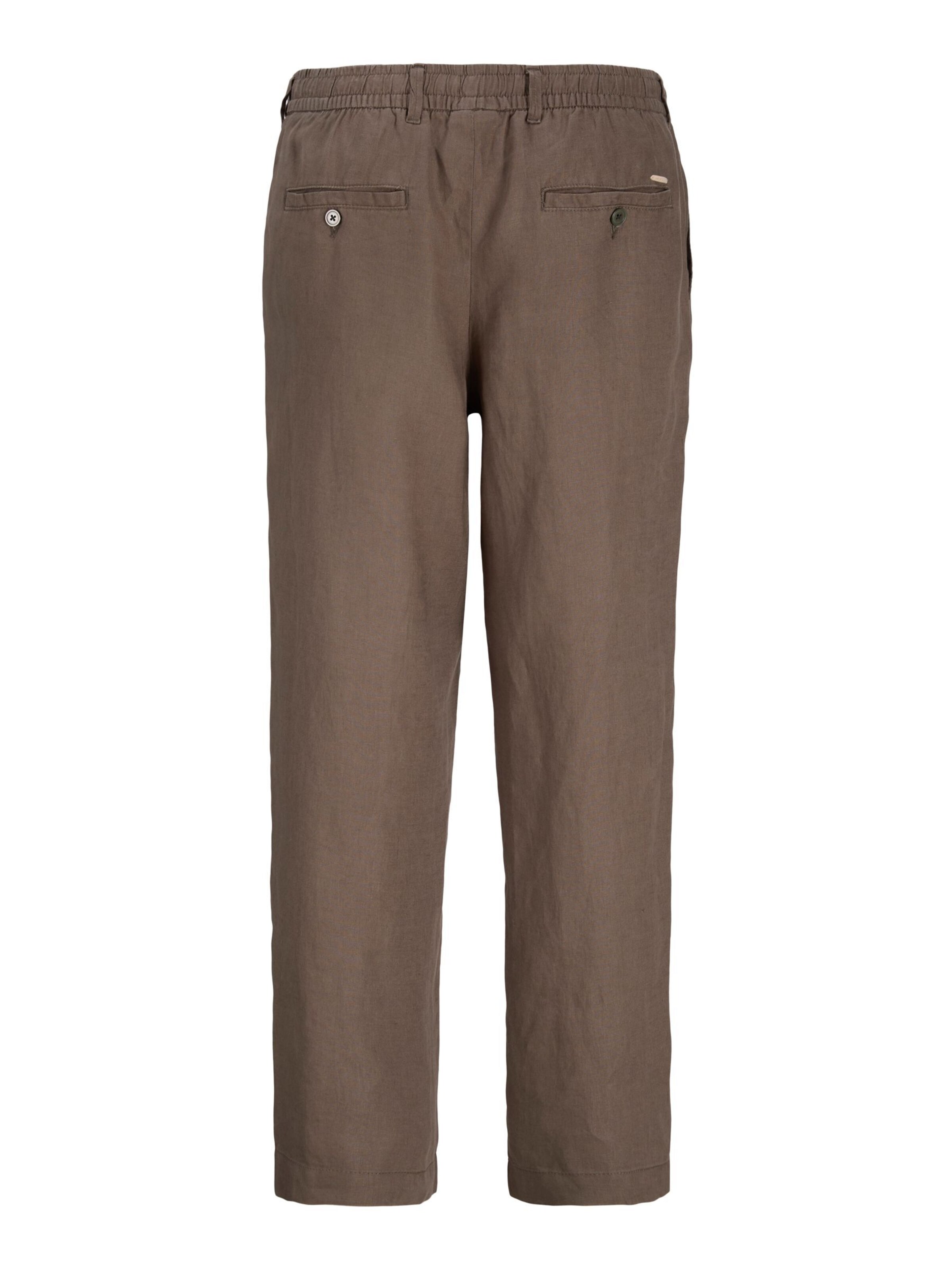 JACK & JONES Loose fit Chino trousers 'JJKarl Lawrence' in Brown