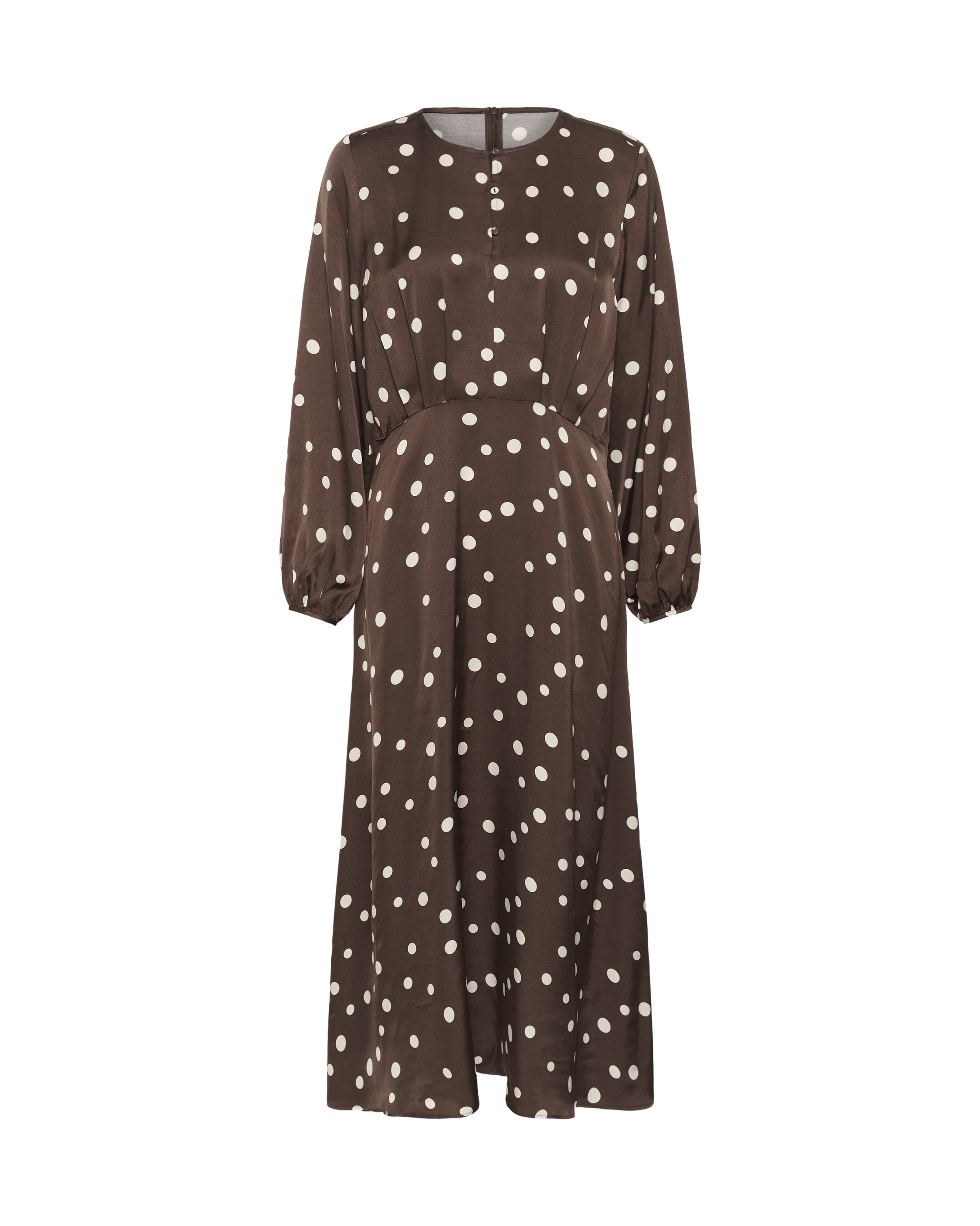 CULTURE Kleid 'Dotty ' in 40 in braun / weiß, Produktansicht
