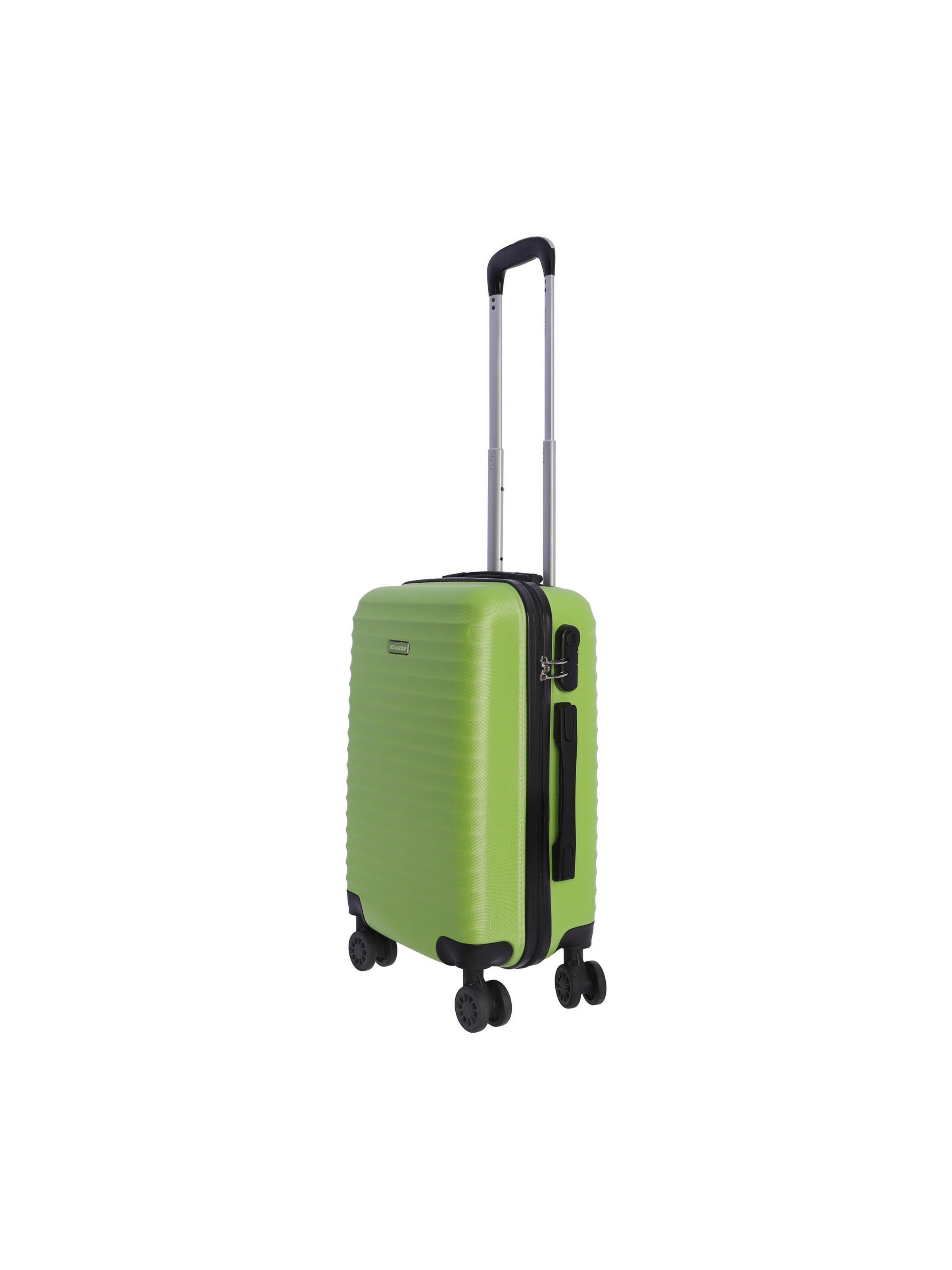 Don Algodon - Carrito 'DON ALGODON - Maletas de Viaje Cabina - Maleta 55x40x20 - Maletas de Viaje - Maleta de Cabina Resistente Ryannair - Trolley Equipaje para Avion con 4 Ruedas de 360º y candado' en verde