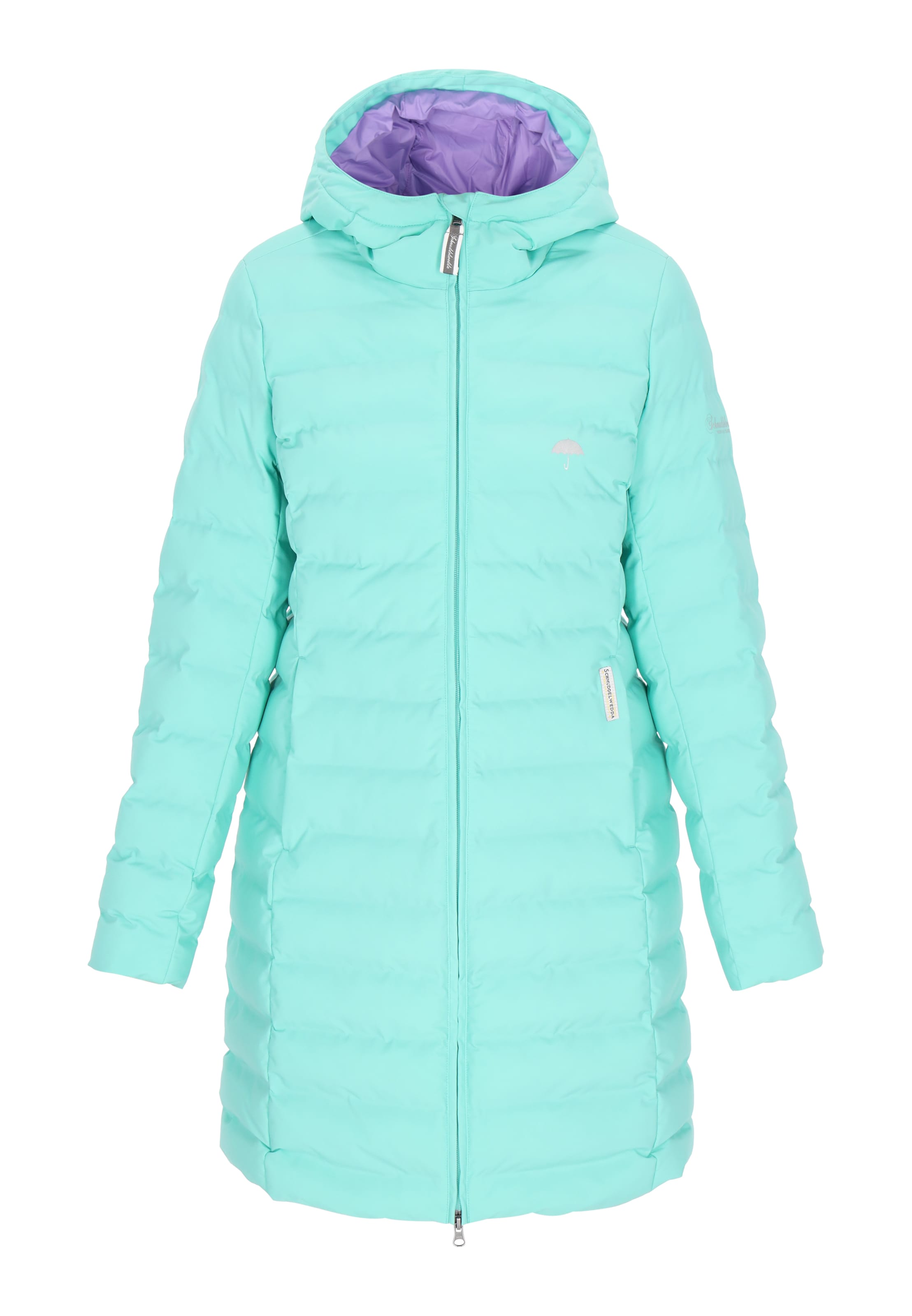 Schmuddelwedda Zimný kabát - Zelená: predná strana