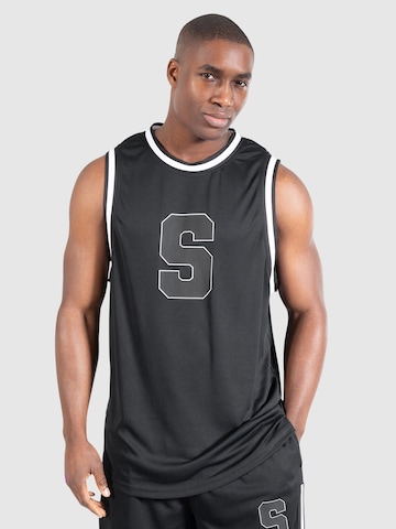 Smilodox Performance Shirt 'Triple Thrive' in Black: front