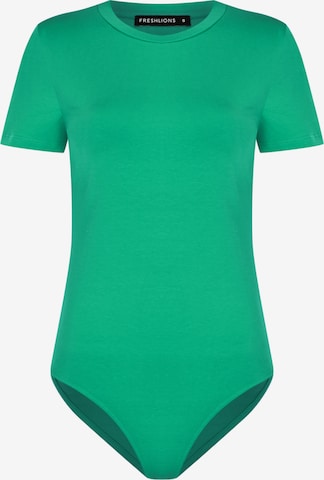 FRESHLIONS Shirt bodysuit 'Amata' in Green: front