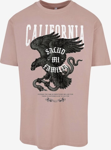 MT Upscale Shirt 'La Familia' in Pink: front