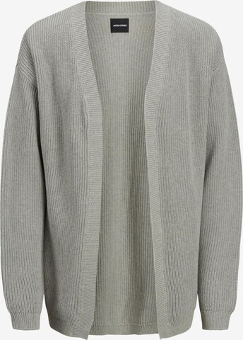 JACK & JONES Knit Cardigan 'Rob' in Grey: front