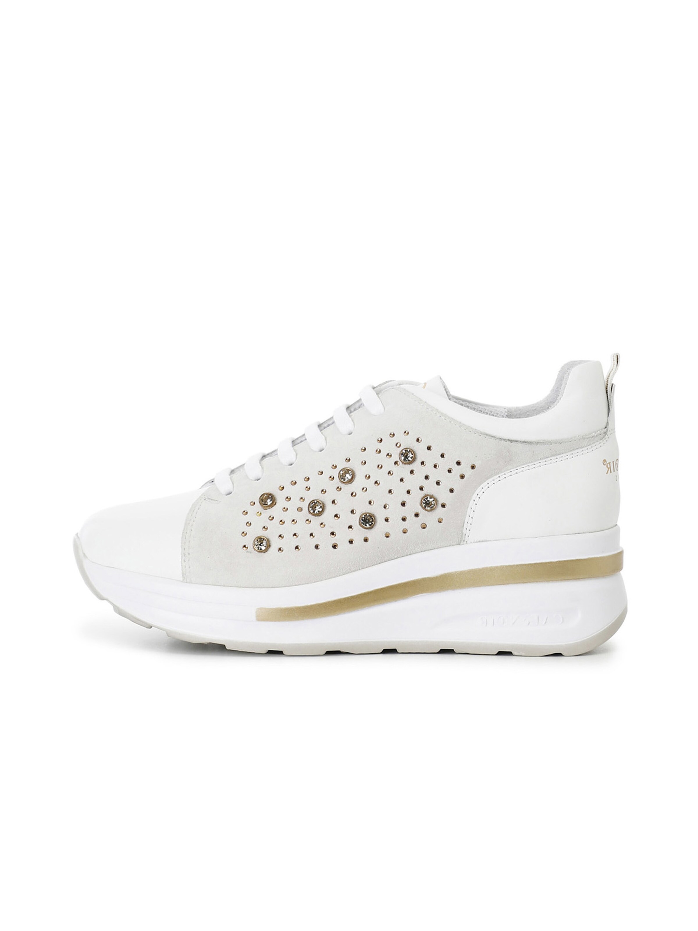 Sneaker bassa di CAFè NOIR in bianco: frontale