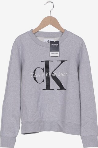 Calvin Klein Jeans Sweatshirt & Zip-Up Hoodie in S in Grey: front