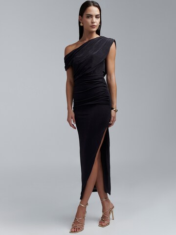BWLDR Kleid 'Veleda' in Schwarz: Vorderseite