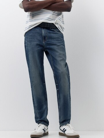 Pull&Bearregular Traperice - plava boja: prednji dio