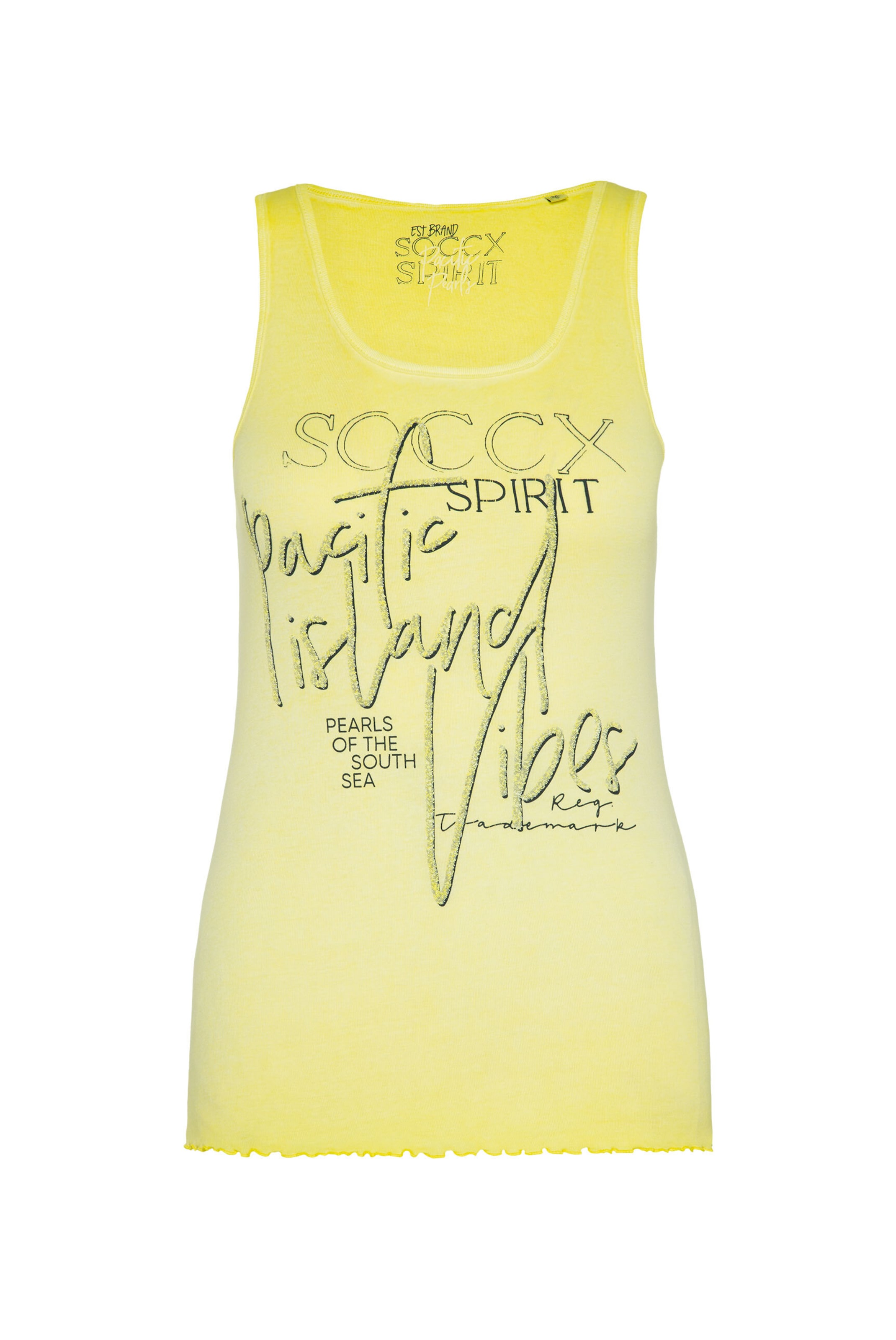 Soccx Top – žlutá: přední strana