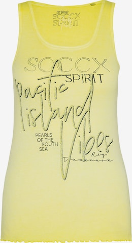 Soccx Top in Yellow: front