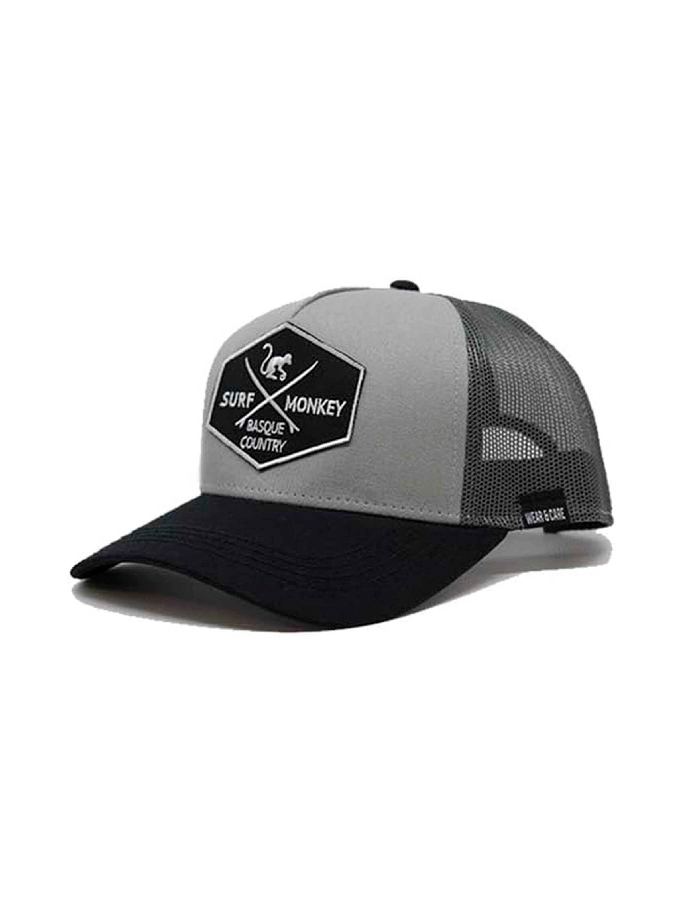 Casquette de sport Surf Monkey en gris : devant