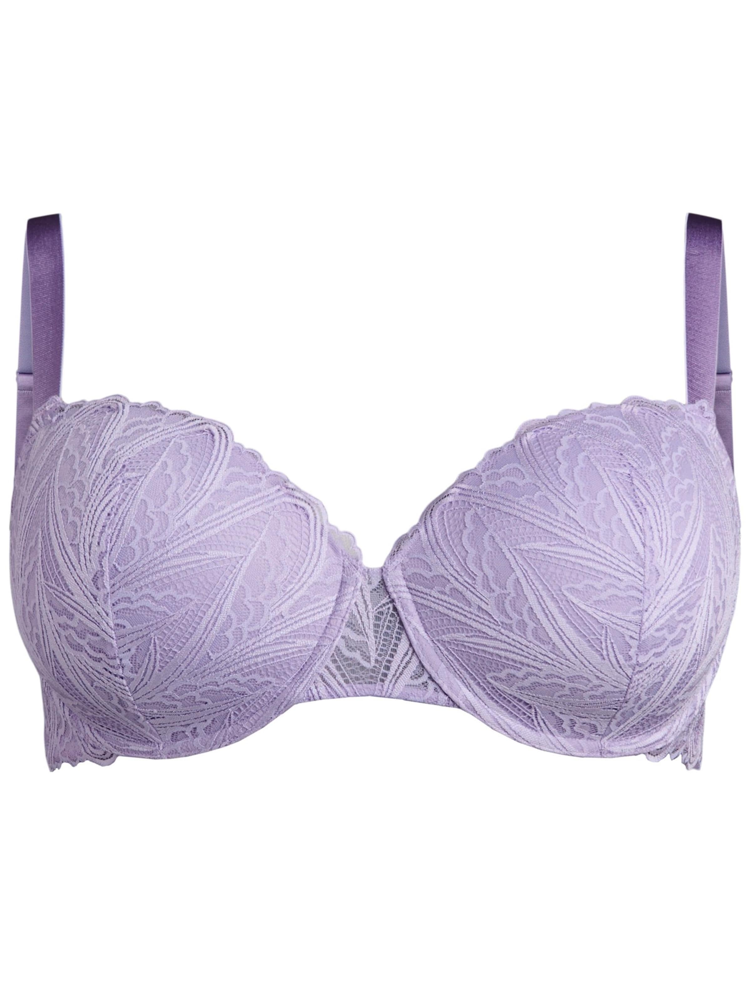 Devoted by Zizzi Õlapaelteta topp Rinnahoidja 'Lycro', värv lilla: eest vaates