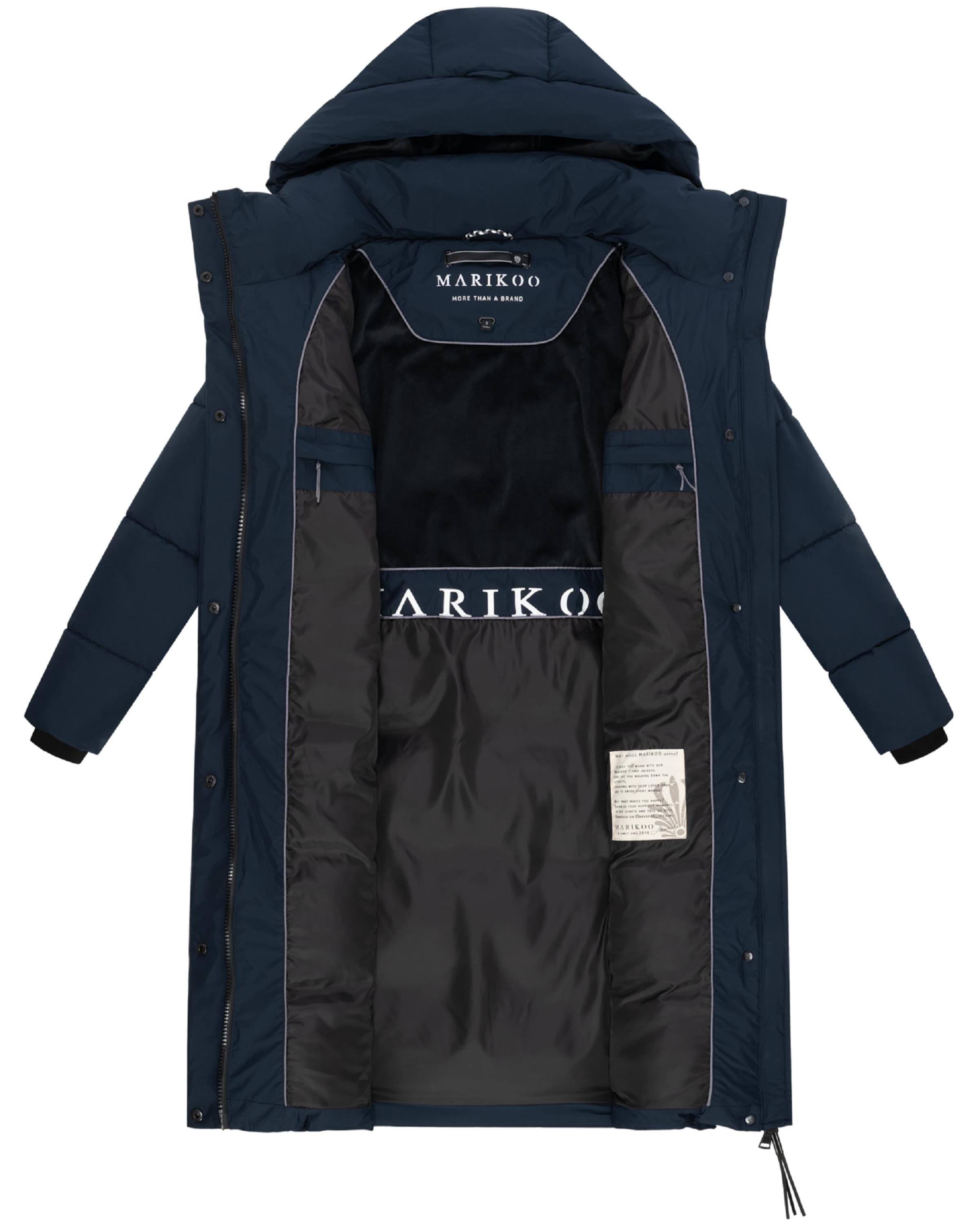 MARIKOO Winter Coat 'Chumanii XVI' in Blue