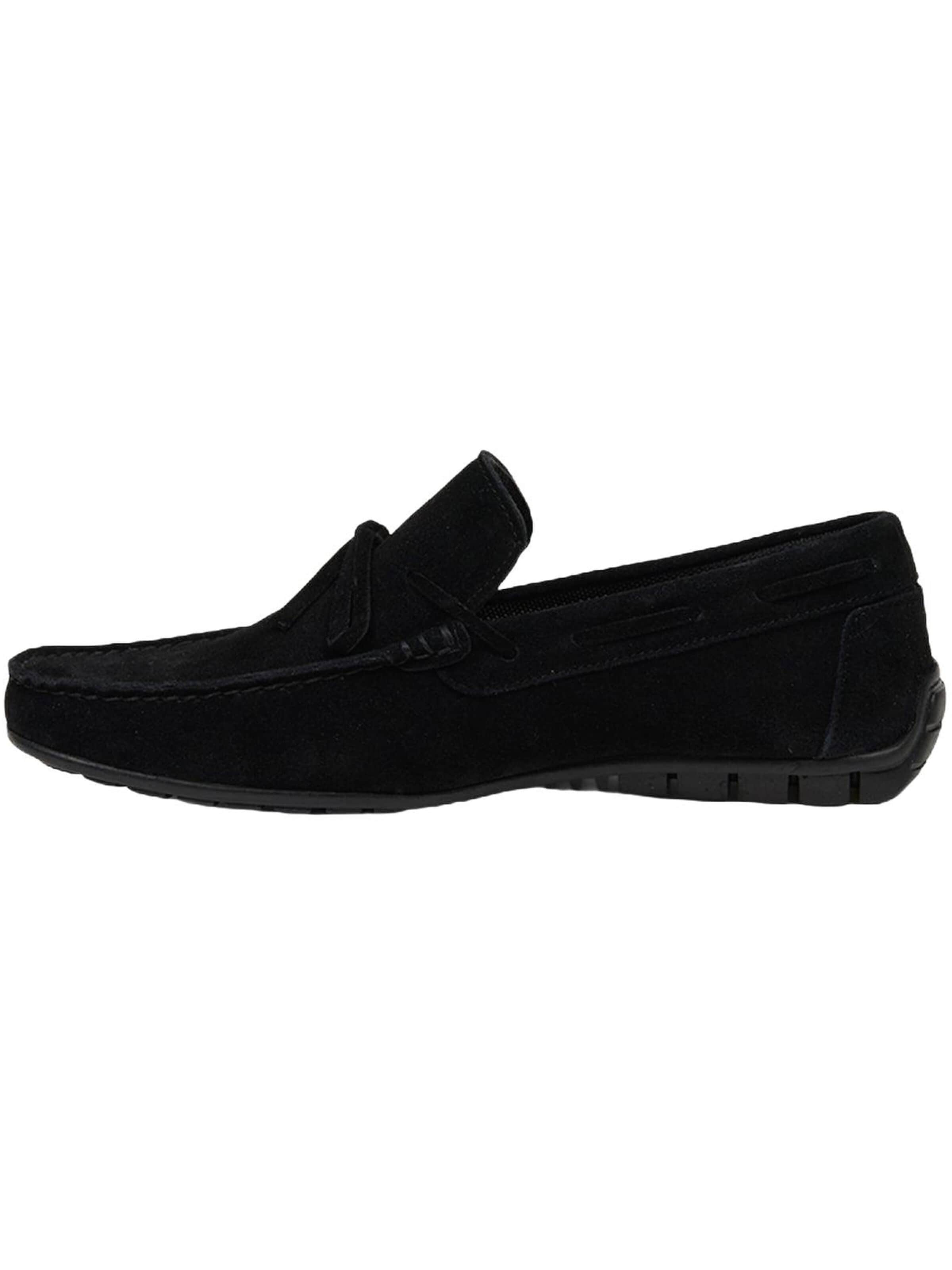 Desa Moccasins 'Slipper' in Black: front