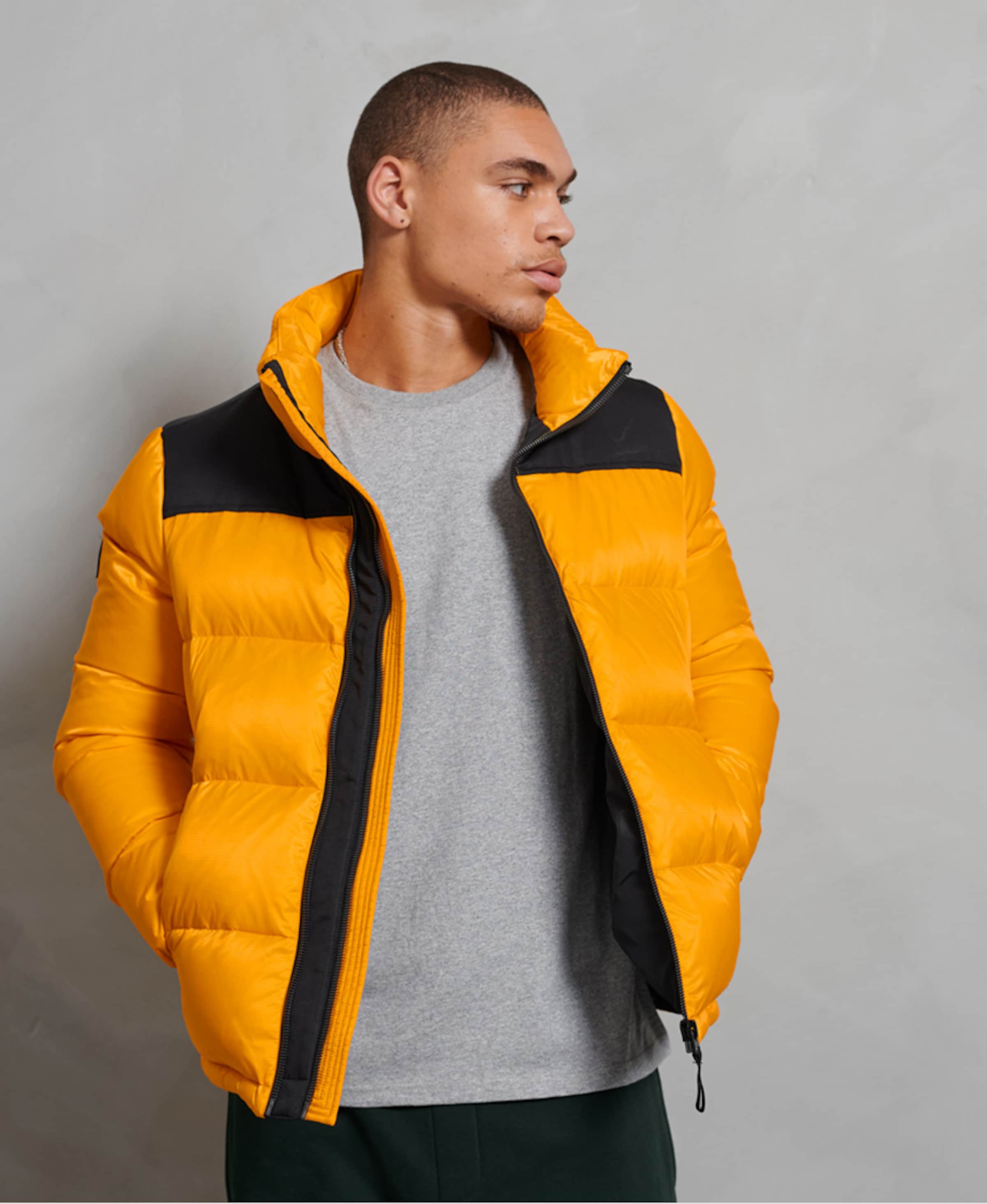 Superdry Winter Jacket in Yellow ABOUT YOU