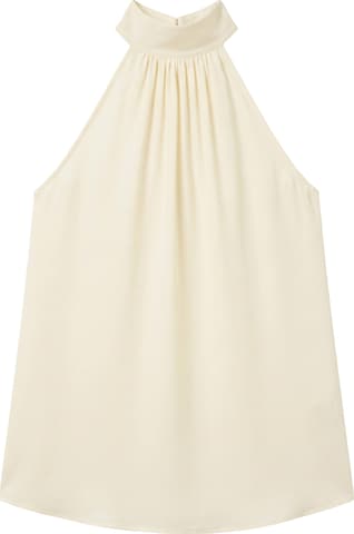 Lilysilk Bluse 'Seidengeorgette Top mit Neckholder' in Weiß: Vorderseite