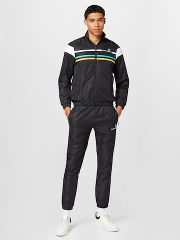 Sergio Tacchini Joggingpak 'Plug In' in Zwart: voorkant