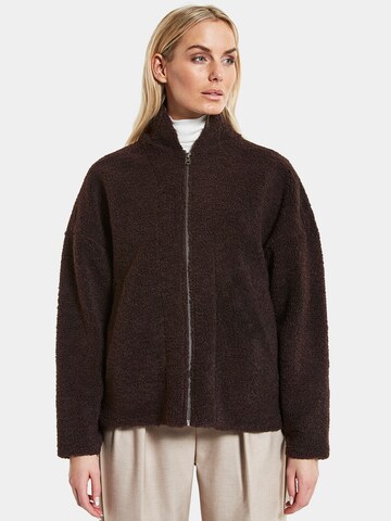 Didriksons Fleece Jacket 'Eira' in Brown: front