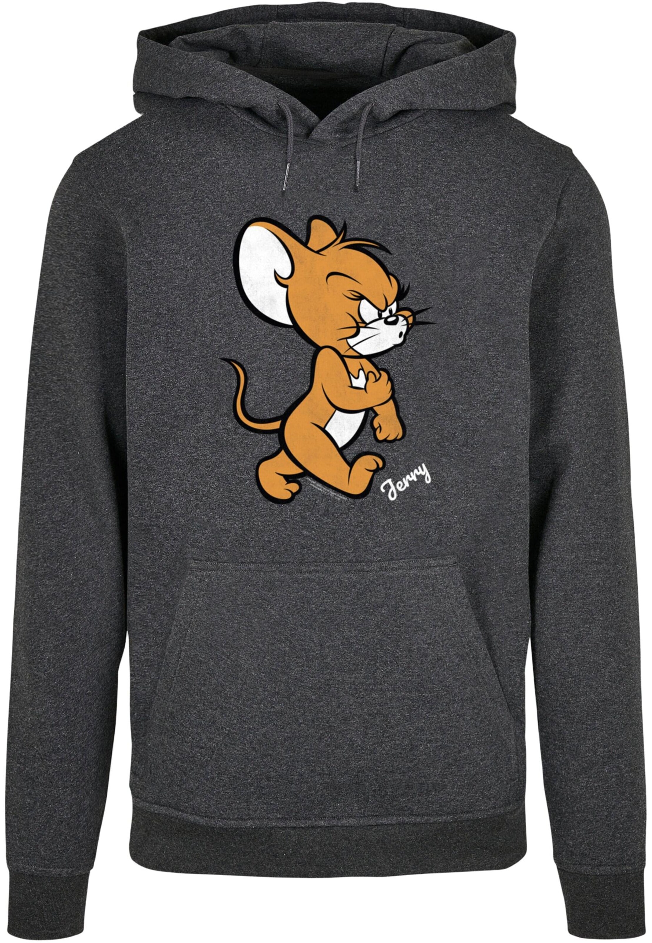 Sweat-shirt 'Tom & Jerry - Angry Mouse' ABSOLUTE CULT en gris : devant