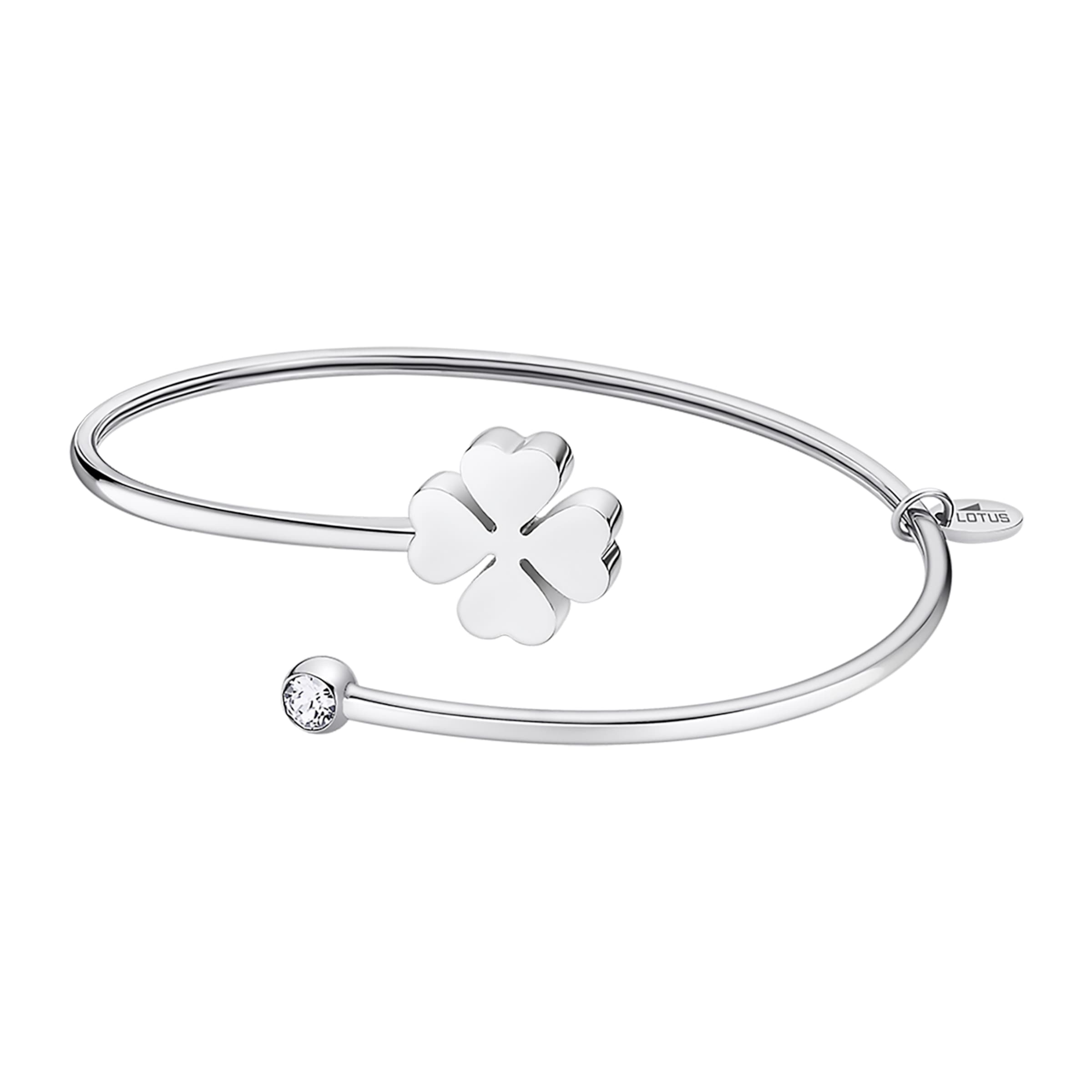 Lotus Armband in Silber: Vorderseite